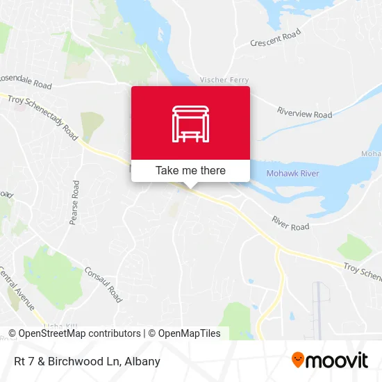 Rt 7 & Birchwood Ln map