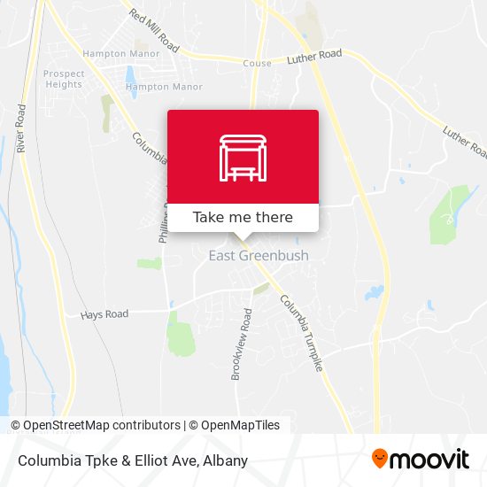 Columbia Tpke & Elliot Ave map