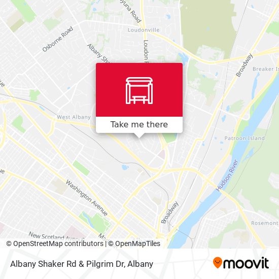 Mapa de Albany Shaker Rd & Pilgrim Dr