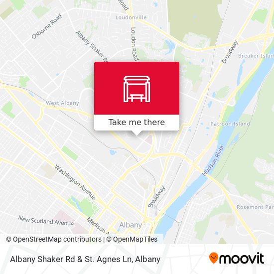 Mapa de Albany Shaker Rd & St. Agnes Ln