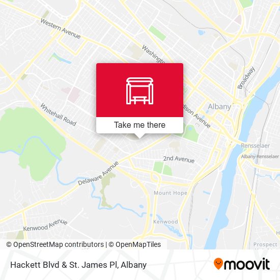 Mapa de Hackett Blvd & St. James Pl