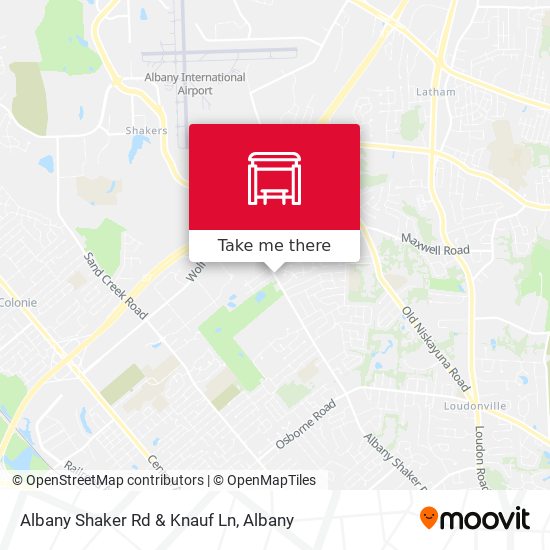 Albany Shaker Rd & Knauf Ln map
