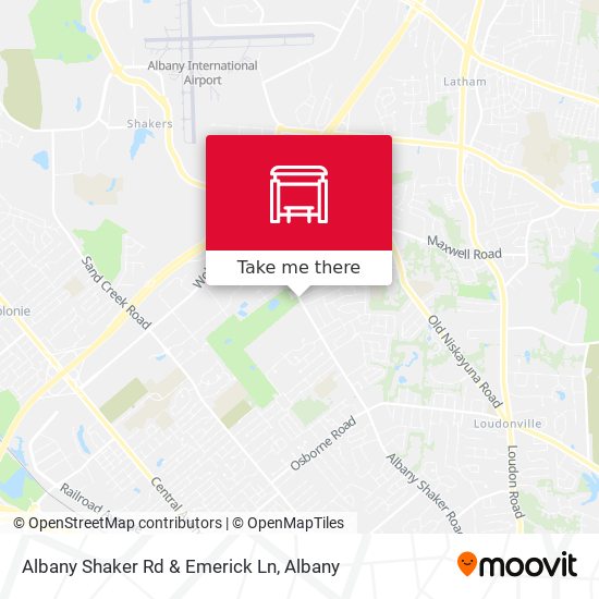 Mapa de Albany Shaker Rd & Emerick Ln