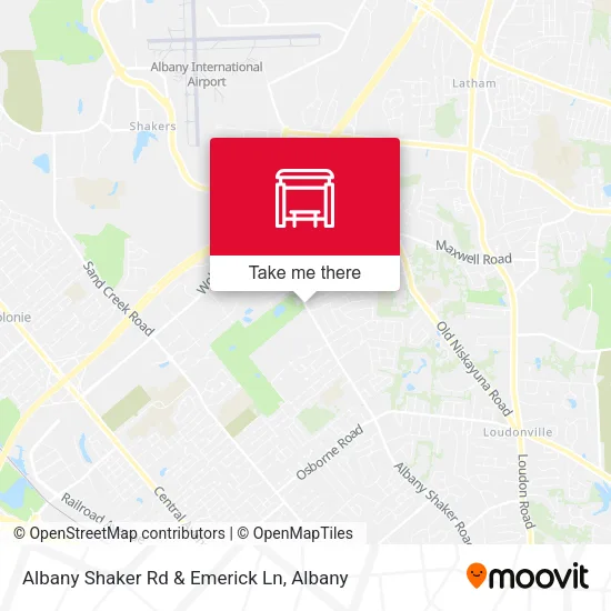Mapa de Albany Shaker Rd & Emerick Ln