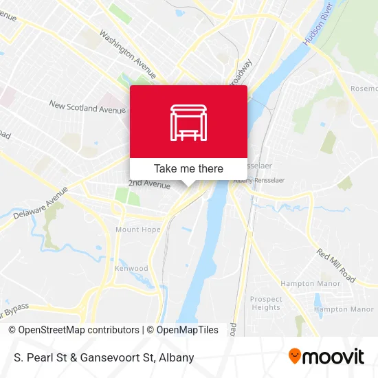 S. Pearl St & Gansevoort St map