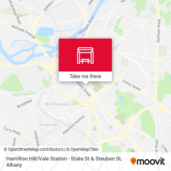 Hamilton Hill / Vale Station - State St & Steuben St map