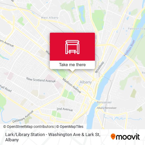 Mapa de Lark / Library Station - Washington Ave & Lark St