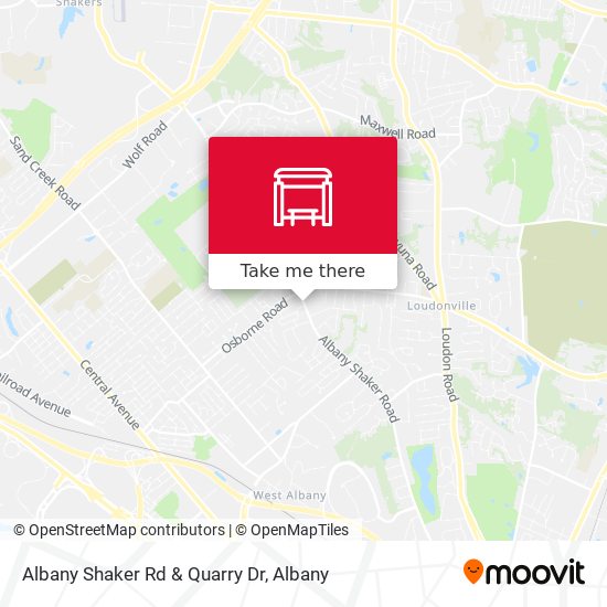 Albany Shaker Rd & Quarry Dr map