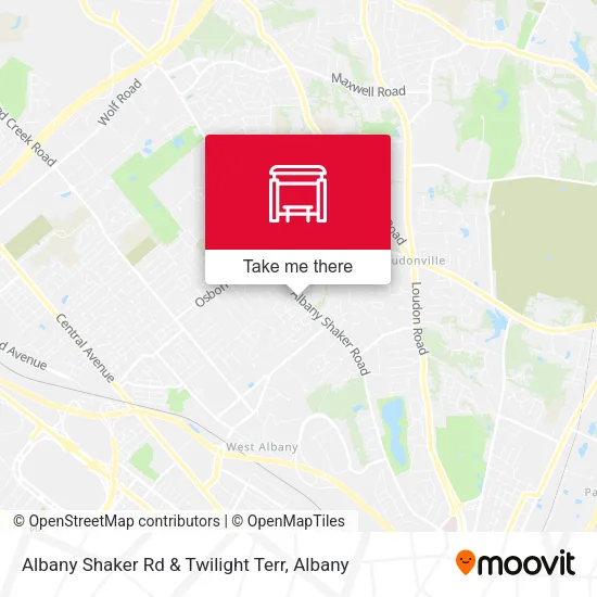 Mapa de Albany Shaker Rd & Twilight Terr