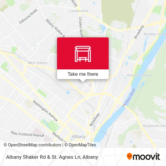 Mapa de Albany Shaker Rd & St. Agnes Ln