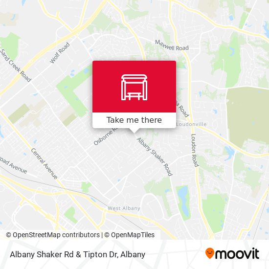 Mapa de Albany Shaker Rd & Tipton Dr