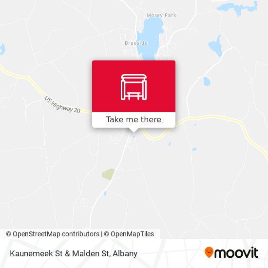 Kaunemeek St & Malden St map