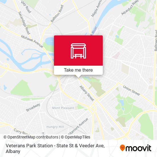 Veterans Park Station - State St & Veeder Ave map