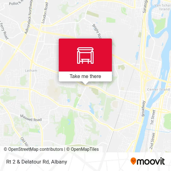 Rt 2 & Delatour Rd map