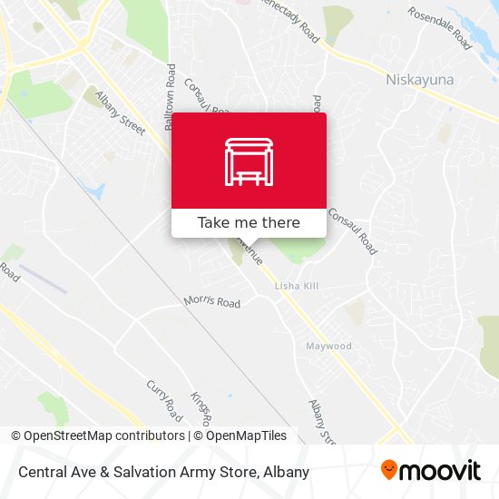 Mapa de Central Ave & Salvation Army Store
