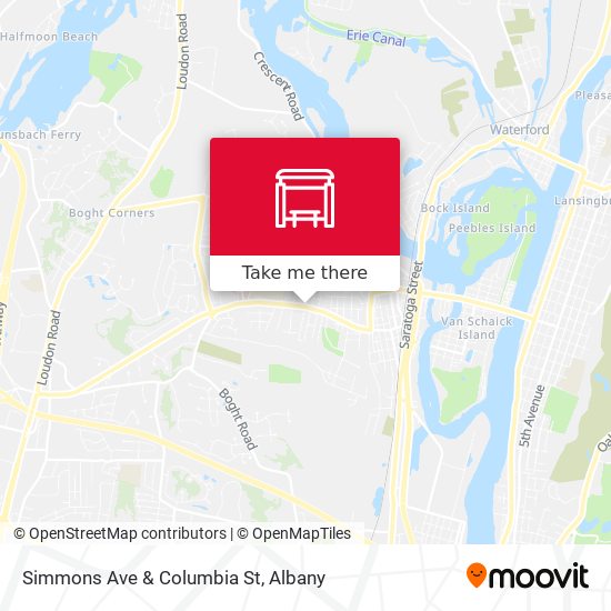 Mapa de Simmons Ave & Columbia St