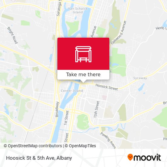 Hoosick St & 5th Ave map