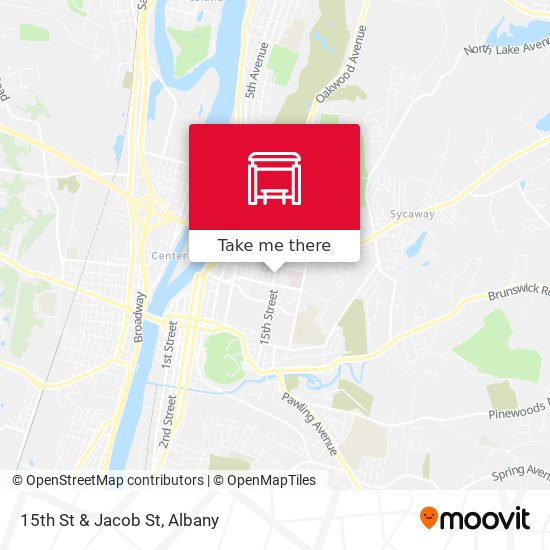Mapa de 15th St & Jacob St