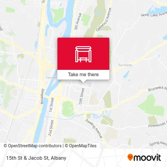 15th St & Jacob St map