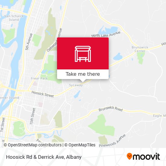 Mapa de Hoosick Rd & Derrick Ave