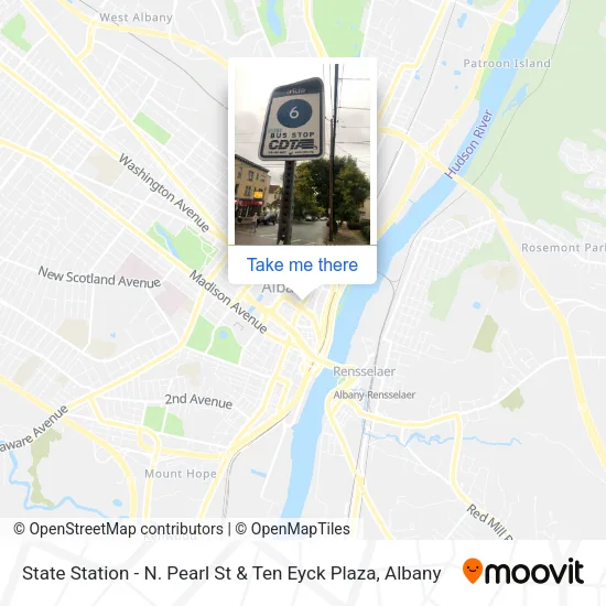 Mapa de State Station - N. Pearl St & Ten Eyck Plaza
