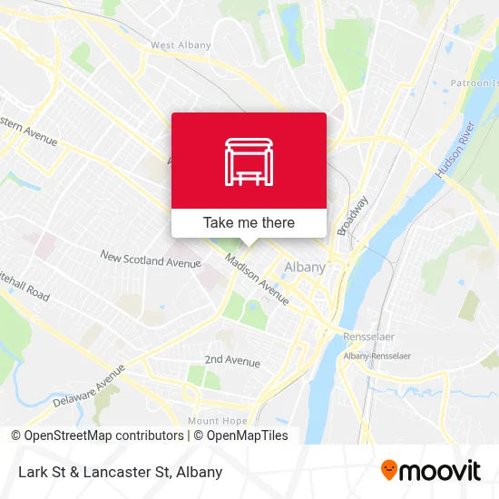 Lark St & Lancaster St map