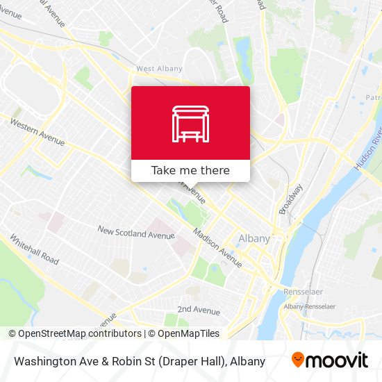 Mapa de Washington Ave & Robin St (Draper Hall)