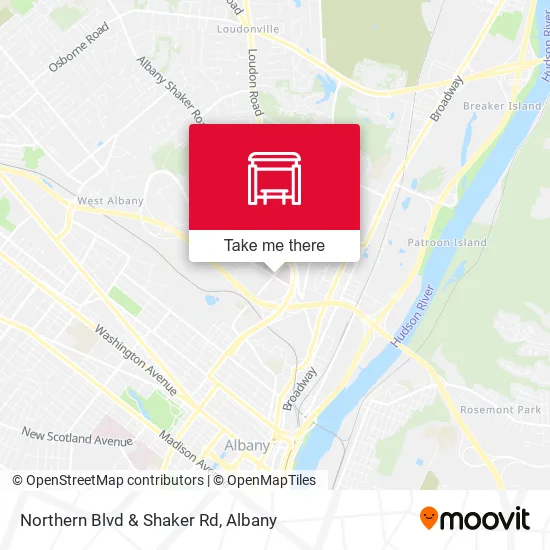 Mapa de Northern Blvd & Shaker Rd