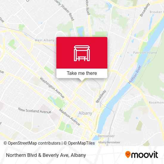 Mapa de Northern Blvd & Beverly Ave