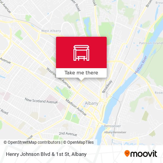 Henry Johnson Blvd & 1st St map