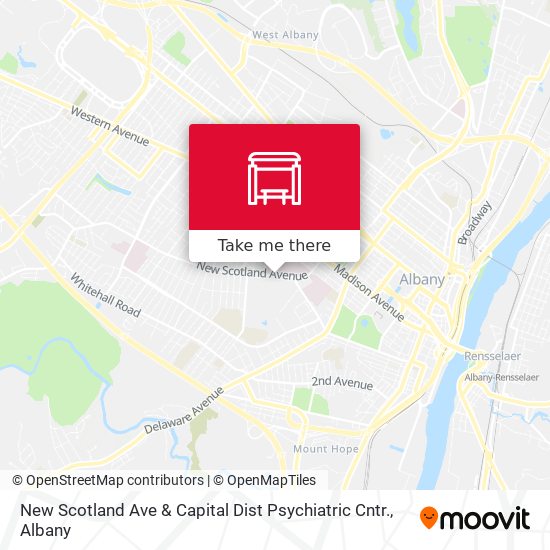 New Scotland Ave & Capital Dist Psychiatric Cntr. map