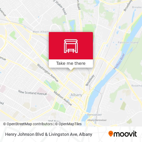 Henry Johnson Blvd & Livingston Ave map