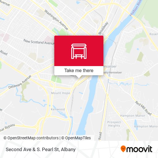 Mapa de Second Ave & S. Pearl St