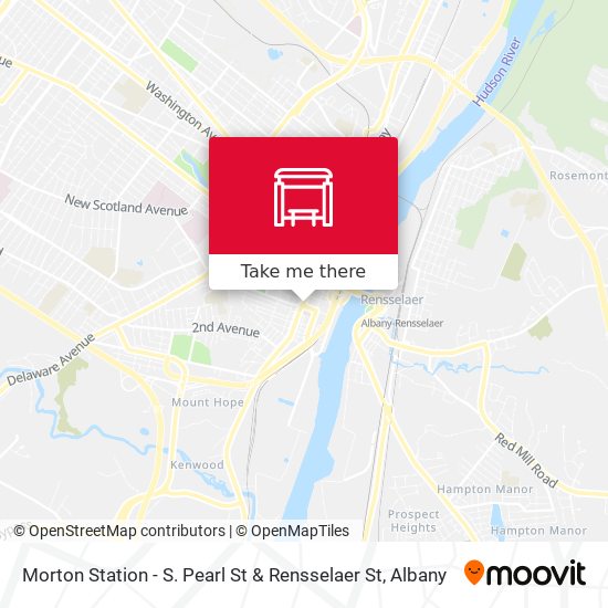 Mapa de Morton Station - S. Pearl St & Rensselaer St