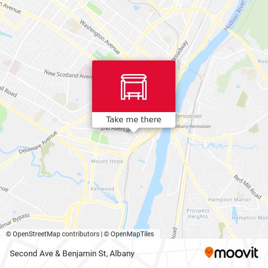 Second Ave & Benjamin St map