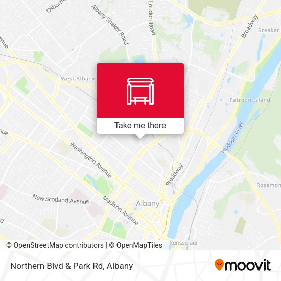 Northern Blvd & Park Rd map