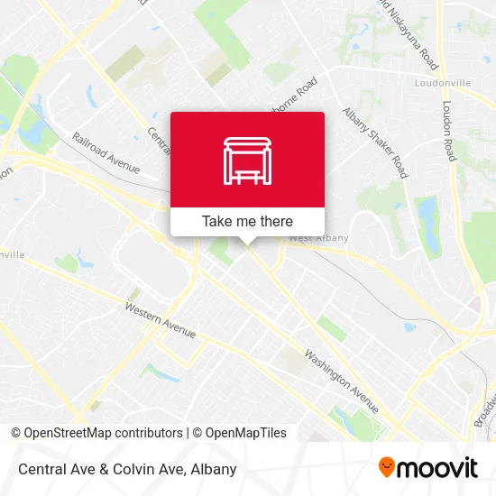 Mapa de Central Ave & Colvin Ave