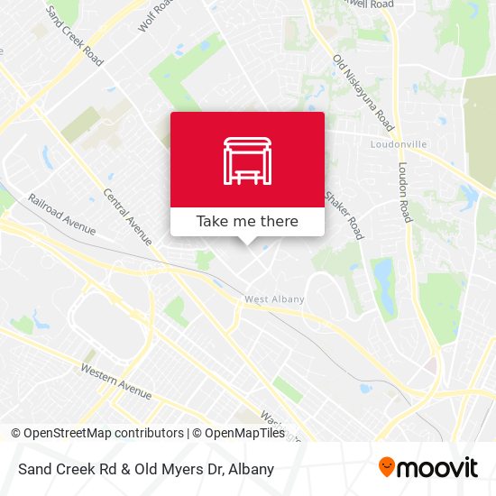 Sand Creek Rd & Old Myers Dr map