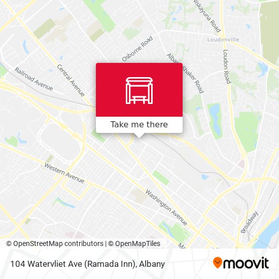 Mapa de 104 Watervliet Ave (Ramada Inn)