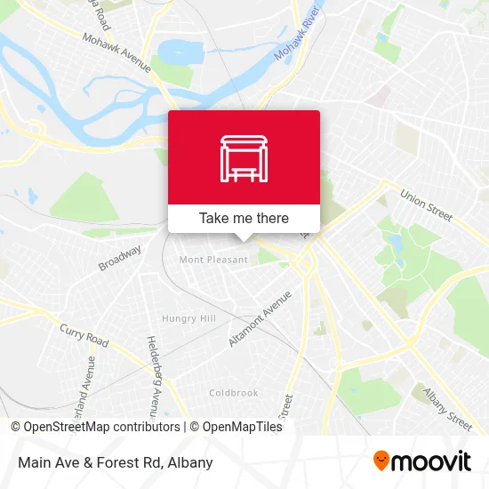 Main Ave & Forest Rd map