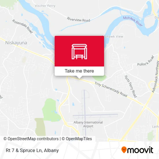 Mapa de Rt 7 & Spruce Ln