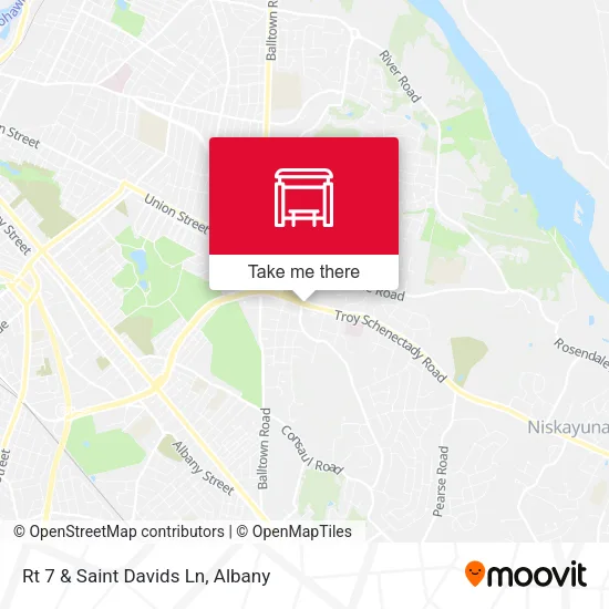 Mapa de Rt 7 & Saint Davids Ln