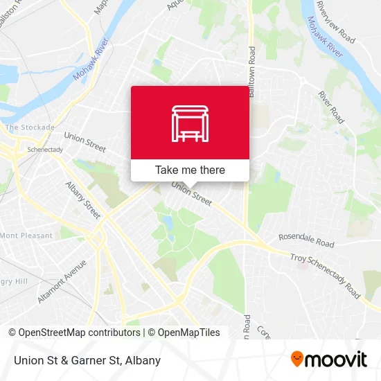 Union St & Garner St map