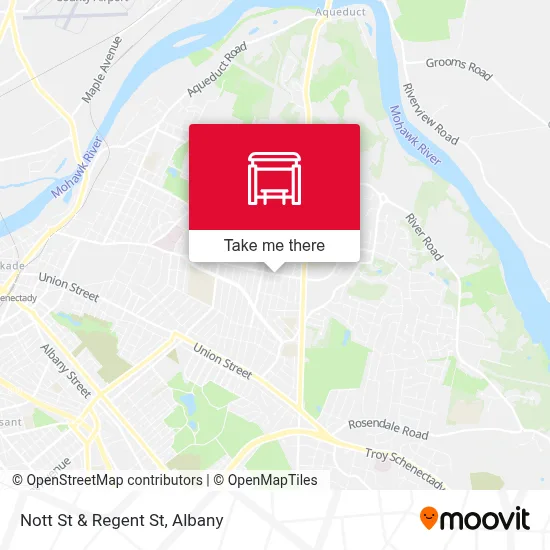 Nott St & Regent St map