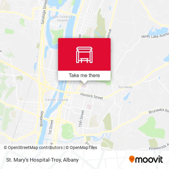 St. Mary's Hospital-Troy map
