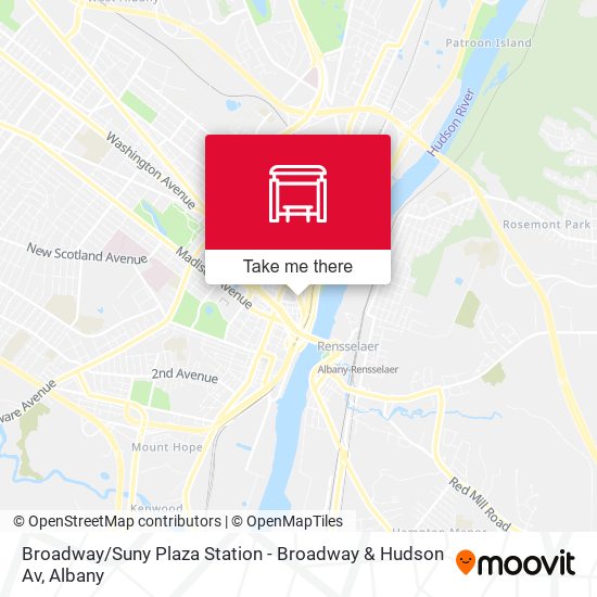 Mapa de Broadway / Suny Plaza Station - Broadway & Hudson Av