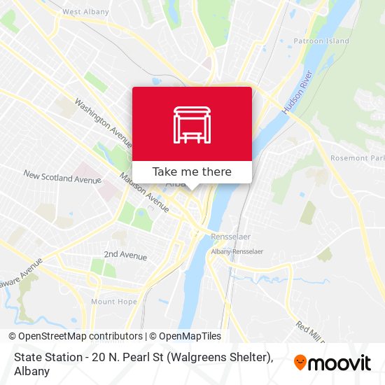 State Station - 20 N. Pearl St (Walgreens Shelter) map