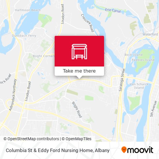 Columbia St & Eddy Ford Nursing Home map