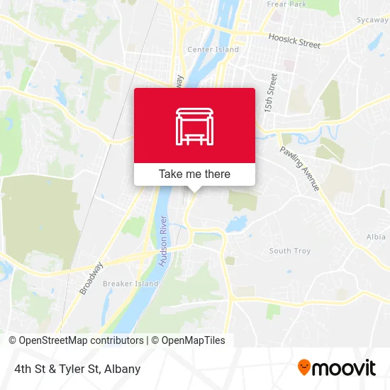 4th St & Tyler St map