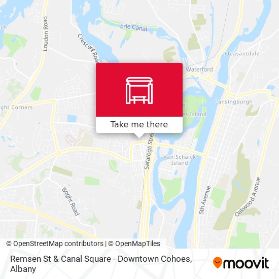 Mapa de Remsen St & Canal Square - Downtown Cohoes